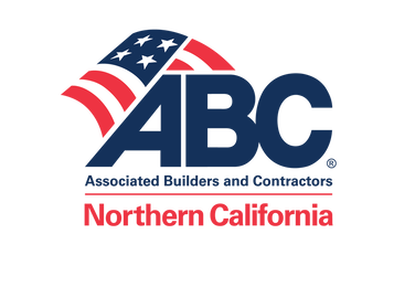 ABC NorCal logo in blue and red, with modified American flag in the background. Text reads 